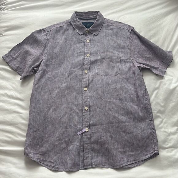 M&S Collection Pure Linen Button Down - Picture 3 of 4